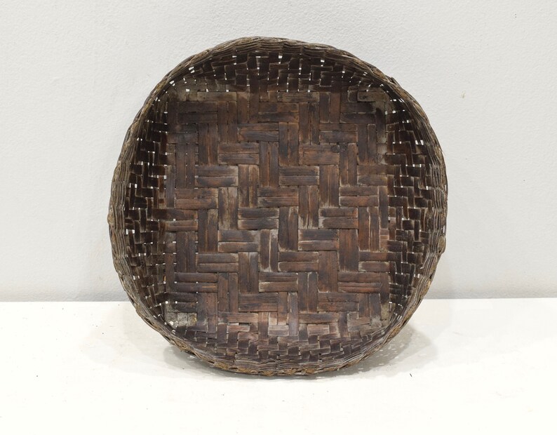 Basket Rattan Ifugao Philippines Woven Rattan Basket Etsy