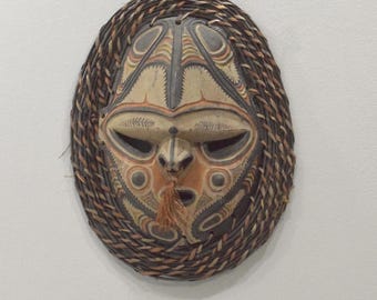 Papua New Guinea Mask Tambanum Big Mouth Spirit Mask East Sepik River