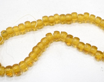 India Gold Glass Beads