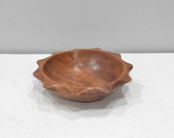 Philippines Ifugao Star Burnished Wood Bowl