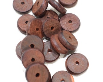Beads Philippine Brown Wood Discs 15mm