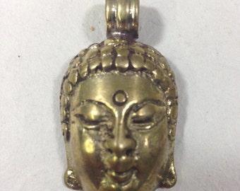 Tibetan Brass Buddha Pendant