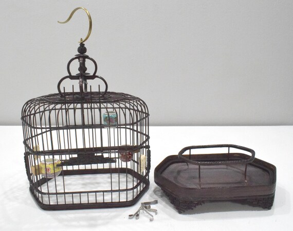 Chinesische Weide Vogelkfig Porzellan Wasser Futternpfe - Etsy.de