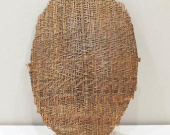 Basket Indonesian Woven Rattan Rice Basket Lombok Indonesia