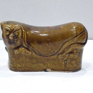 Chinese Antique Porcelain Cat Pillow Head Rest