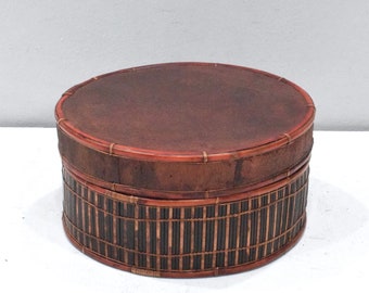 Basket Indonesian Rectangular Palm Leaf Box