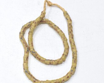 African Sand Cast Glass Bead Strand Ghana
