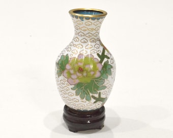 Chinese Cloisonne' Flower Patterned Vase