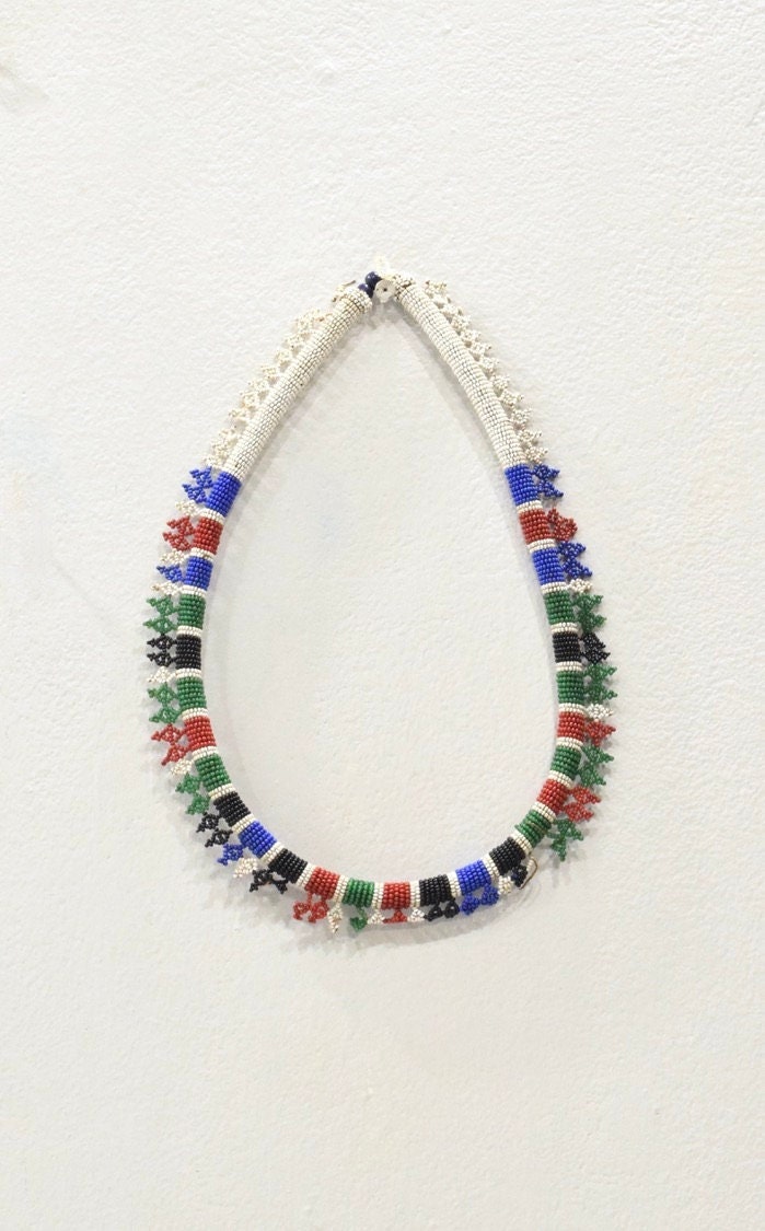 African Zulu Beaded Necklace South Africa
