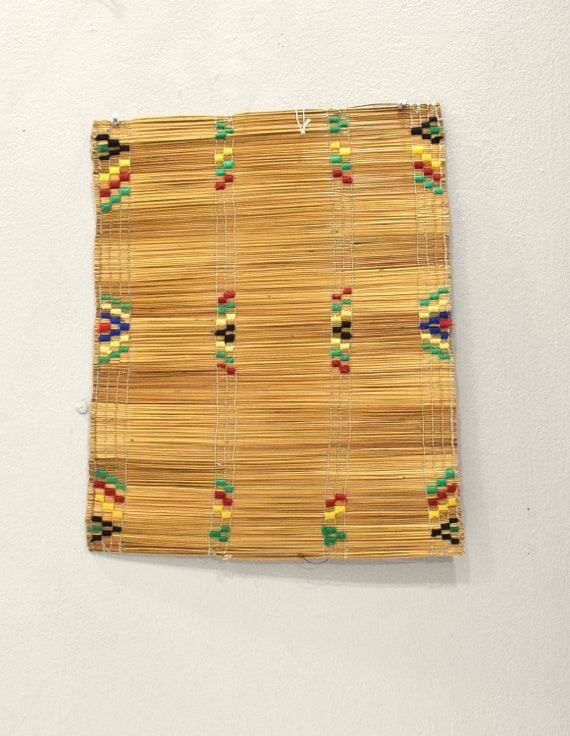 African Zulu Woven Embroidered Mats Etsy