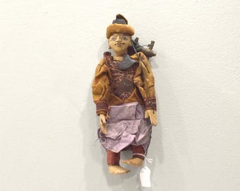 Puppet Marionette Wood Burmese Puppet Folk Art