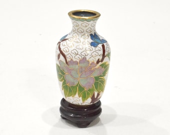 Chinese Cloisonne' Flower Patterned Vase