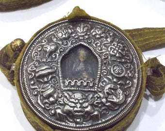 Tibetan Buddhist Ghau Shrine Traveling Prayer Shrine