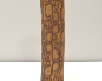 West Papua Asmat Tribe Fu' Trumbet Bambo Tribal Carved Fu'