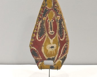 Papua New Guinea Abelam Wood Headdress Fan