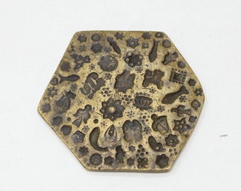 Kuchi Jewelry Stamp Die Mold Vintage Bronze