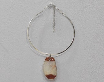 Red Druzy Carnelian Pendant Necklace