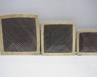 Baskets Indonesian Brown/White Stacking Trays