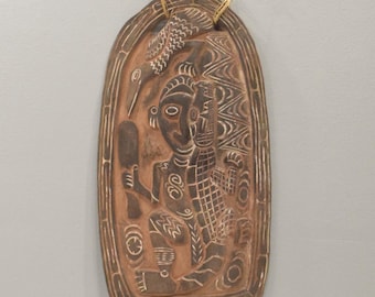 Papua New Guinea StoryBoard Kambot Village Wood Relief