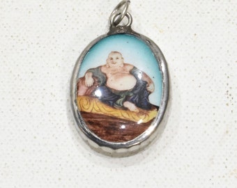 Pendant Spiritual Framed Picture Happy Buddha