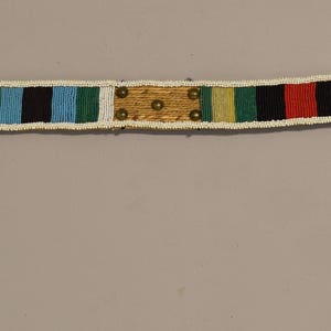 African Zulu Old Belt Woven Grass Beaded Brass Studded Identify Zulu Womens Belt