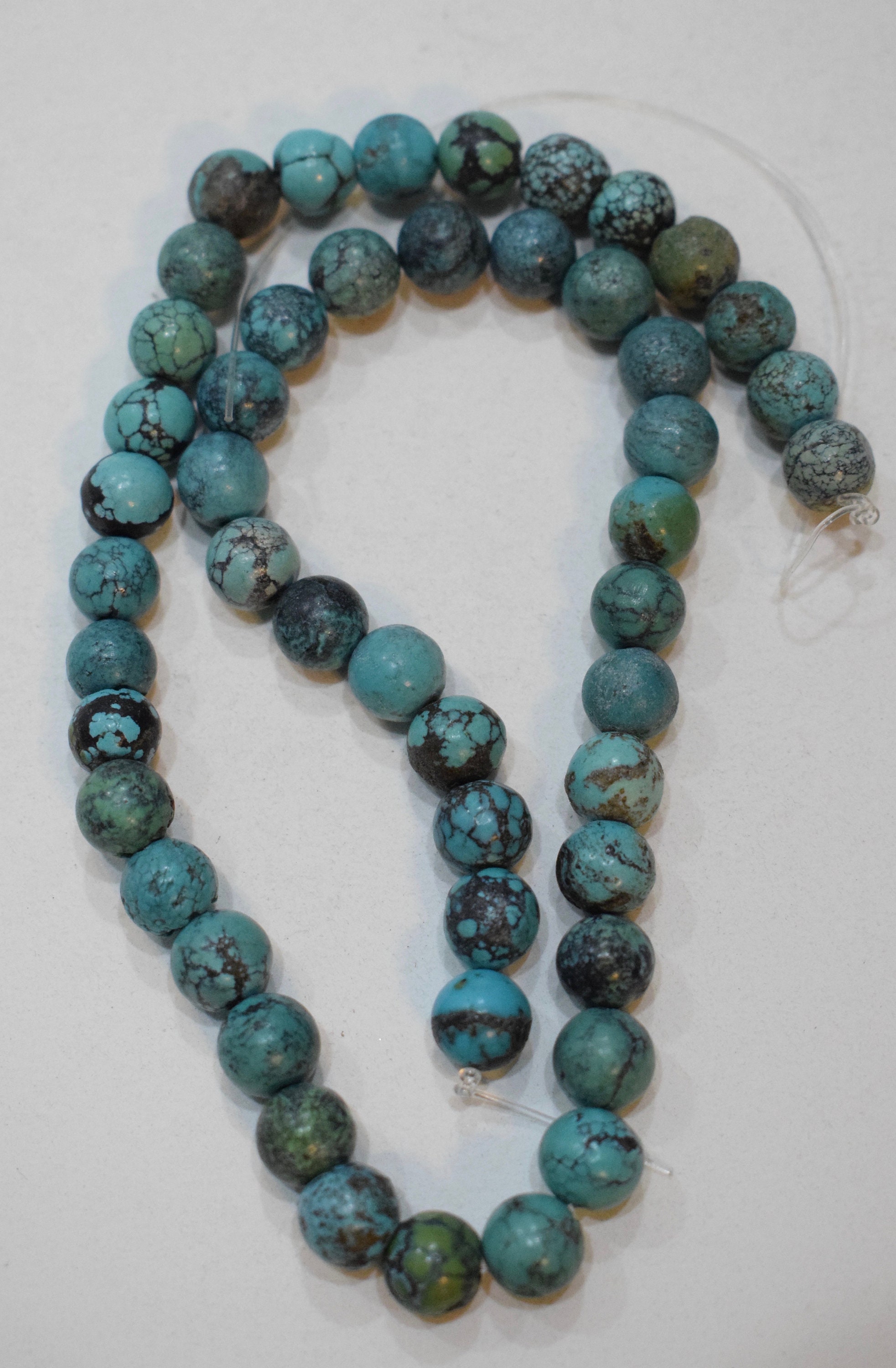 Beads Chinese Turquoise Round Beads 8mm-9mm