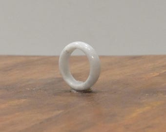 White Jade Band Ring Thailand