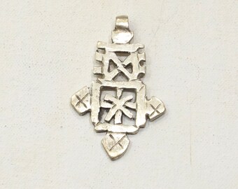 Ethiopian Silver Coptic Cross Tuareg Tribe North Africa