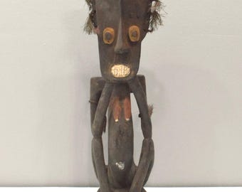 Papua New Guinea Statue Human Animal Figure Sepik River Region