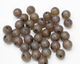 Beads Philippine Brown Buri Nut Beads 8mm