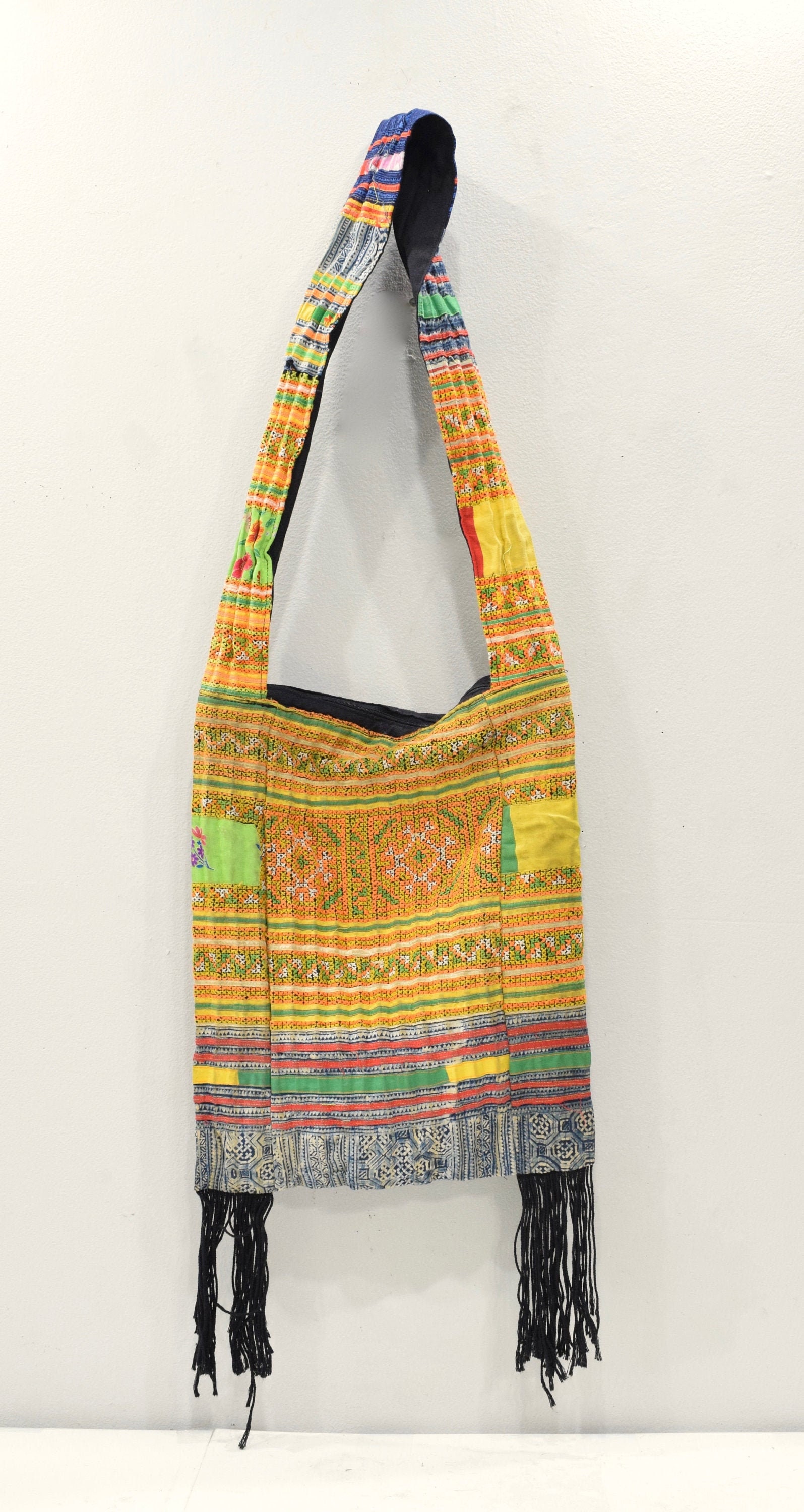 Shoulder Bag Purse Hmong Hill Tribe Embroidered Shoulder Bag