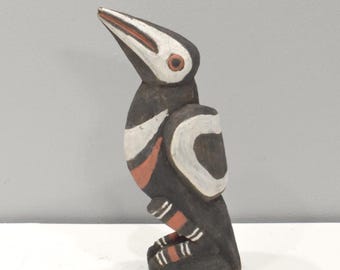 Papua New Guinea Sabut Bird Wood Statue Latmul