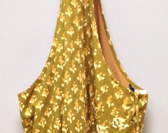 India Bag Yellow-Gold Shoulder Bag Handmade Cotton Shoulder Bag