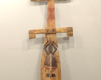 Mask African Kanaga Large Wood Dogon Mask Mali