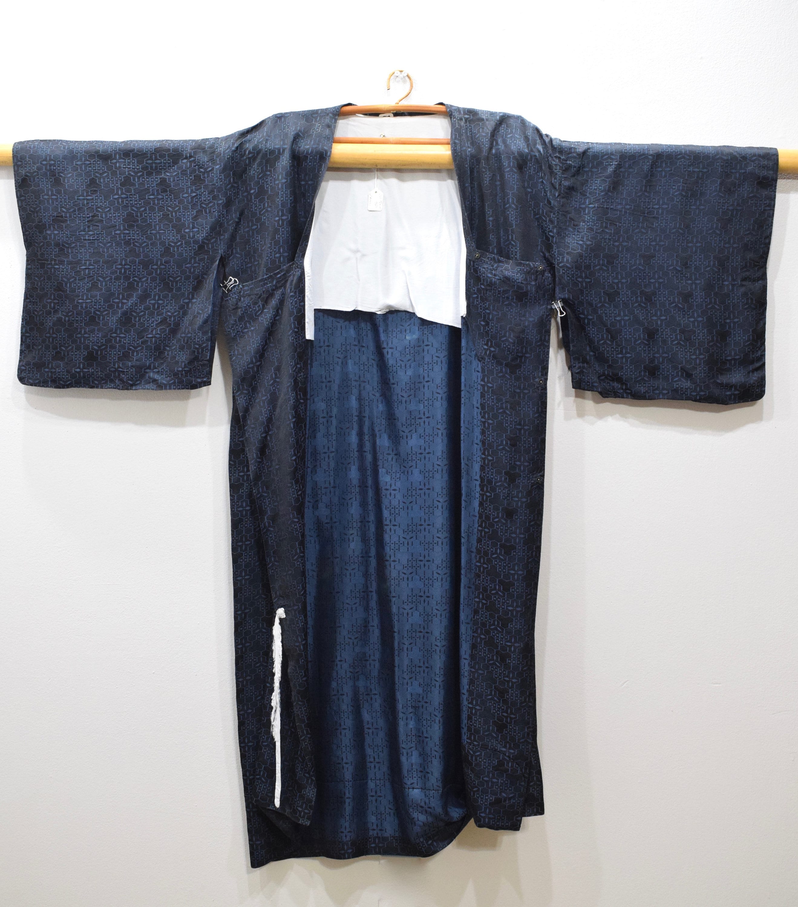 Kimono Japanese Navy Button Kimono