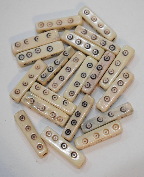Beads Indonesian Bone Spiral Beads 14-15mm