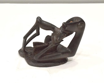 African Ebony Shetani Fetish Statue Makonde Tribe Tanzania