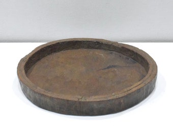 Indonesian Round Wood Tray