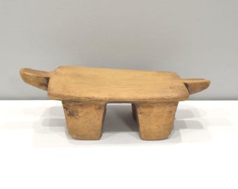 African Stool Lobi Wood Vintage Stool Burkina Faso