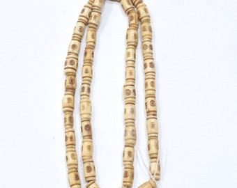 Beads Indonesian Etched Bone Tubes
