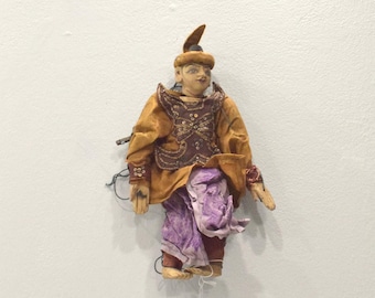 Puppet Marionette Wood Burmese Puppet Folk Art