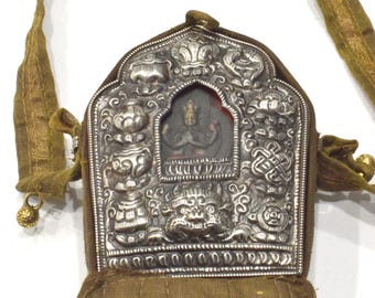 Tibetan Buddhist Ghau Shrine Traveling Prayer Shrine