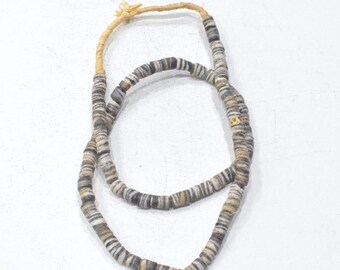 African Sand Cast Glass Bead Strand Ghana
