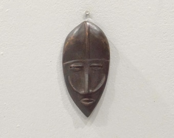 African Dan Burnished Wood Mask Liberia