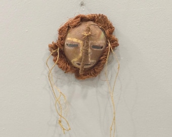 Mask Papua New Guinea Coconut Shell Mask