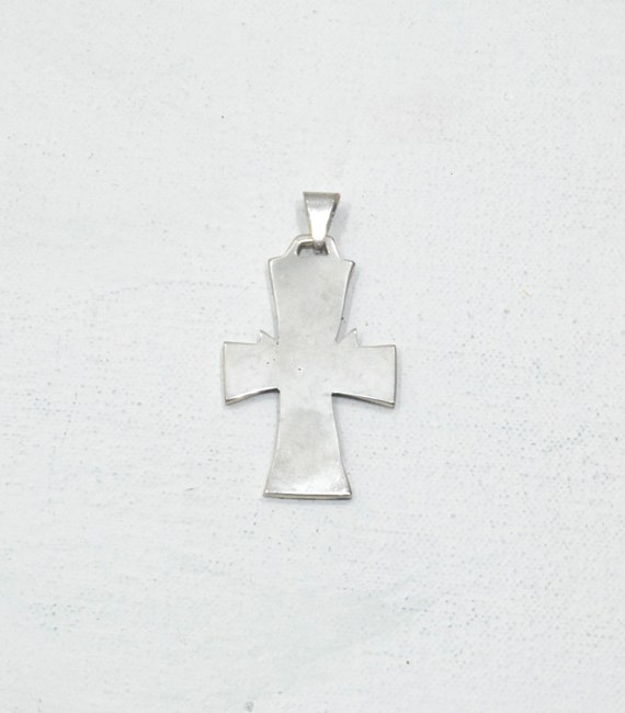 Cross Sterling Silver Pendant - image 2