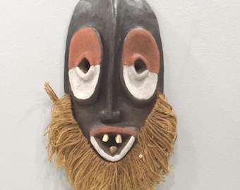 African Mask Malindi Warega Zaire Cows Teeth Malindi Mask