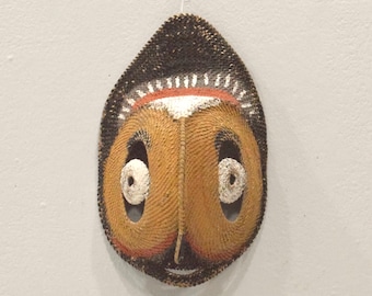 Mask Papua New Guinea Woven Fiber Yam Mask