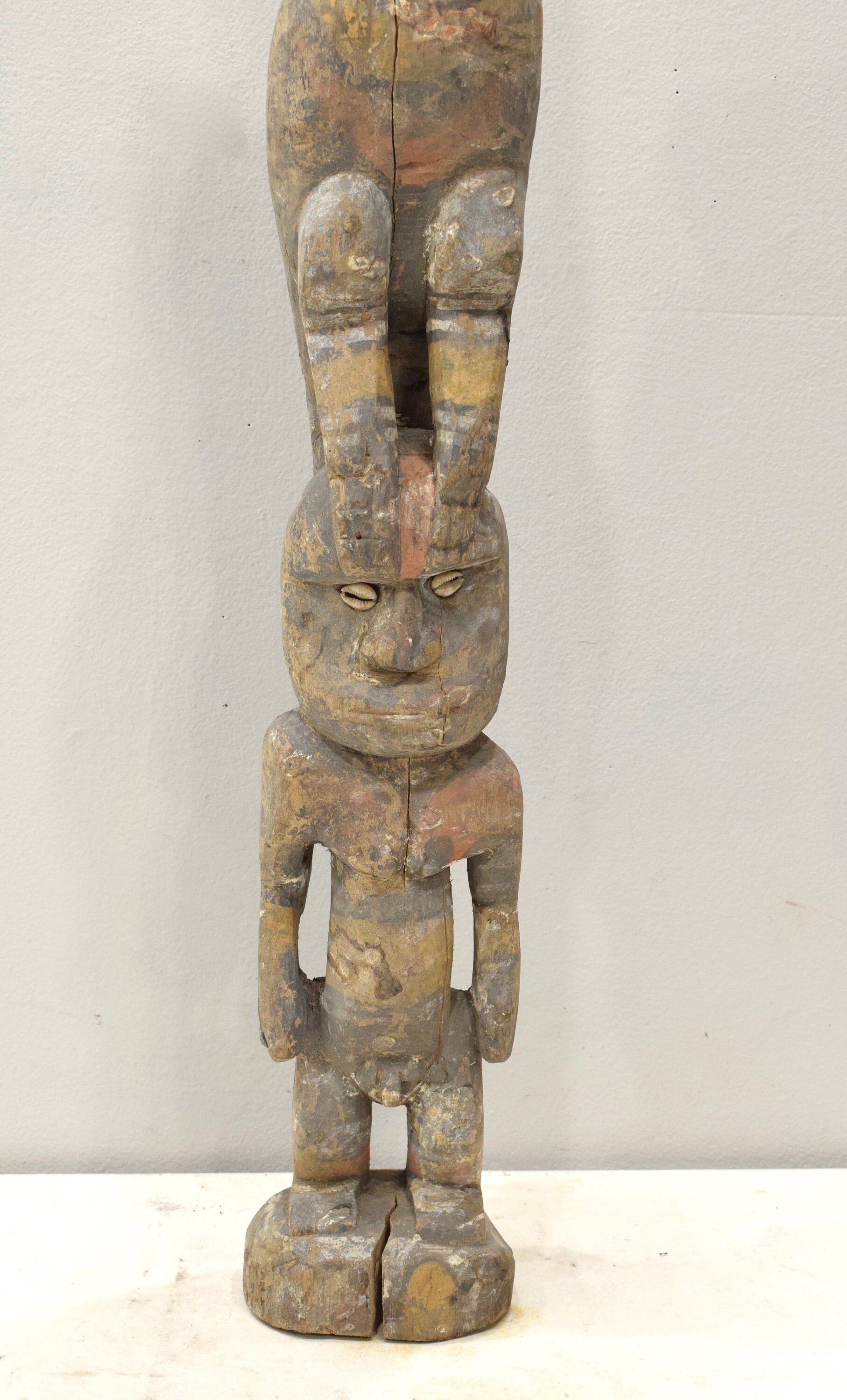 Papua New Guinea Statue Iatmul Kambot Village Bird Male Ancestor Statue