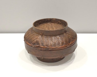 Basket Ifugao Round Rattan Double Basket Philippines